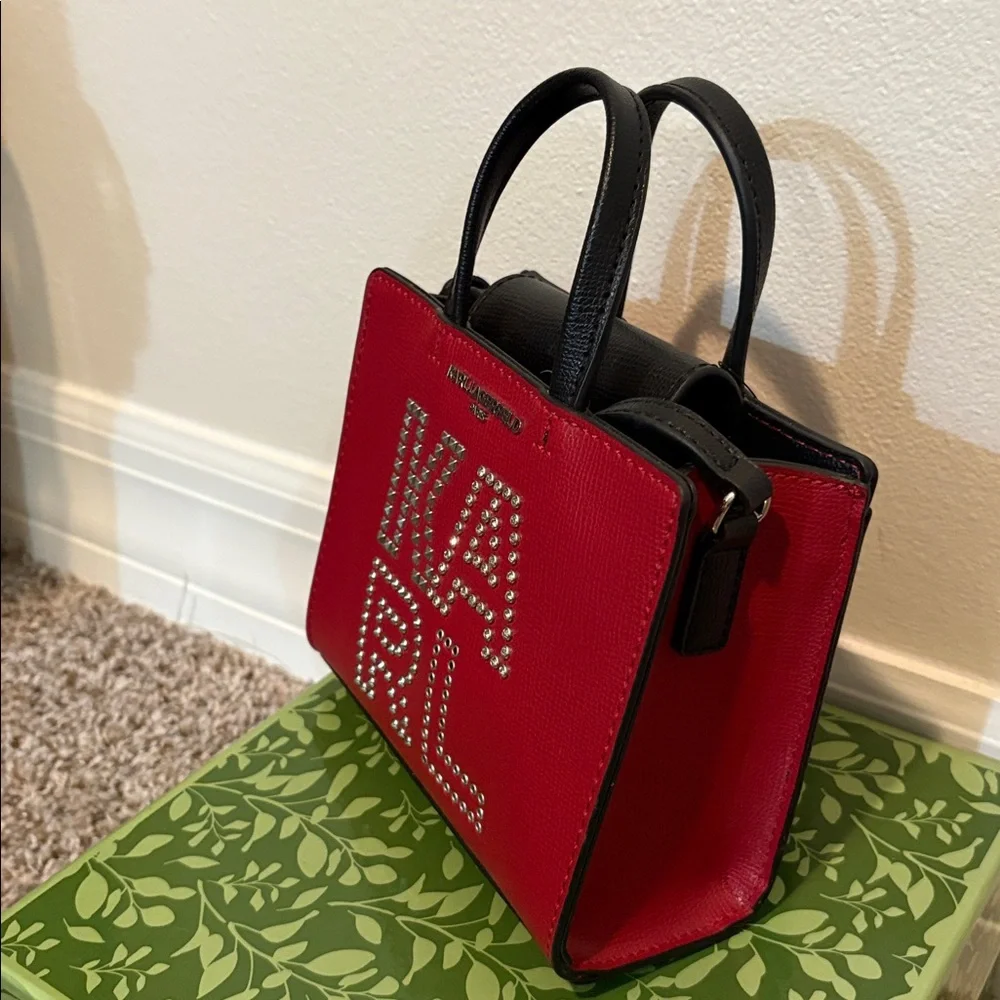 Karl Lagerfeld Red Crossbody Bag NWT - Picture 3 of 8